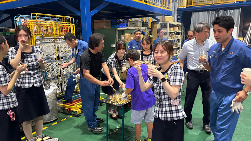 バーベキューの様子①